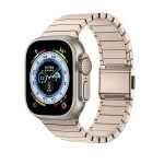 Uhrenarmband aus Edelstahl mit Normannen-Schnalle und Bambus, For Apple Watch 46mm / 49mm / 45mm / 44mm, For Apple Watch 42mm / 41mm / 40mm / 38mm