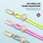 DUX DUCIS Garden Series – Verstellbares Umhängeband für Telefon mit Begonienmuster – Bild 4