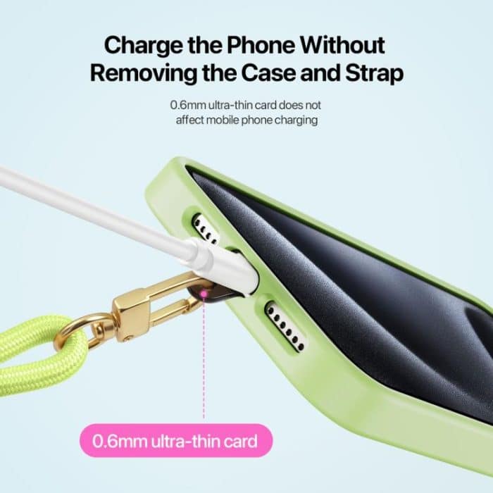 DUX DUCIS Garden Series – Verstellbares Umhängeband für Telefon mit Begonienmuster – Bild 7