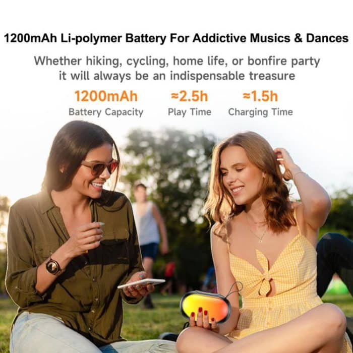 EDA007560201A_5.jpg awei KA1 Tragbarer Bluetooth-Lautsprecher mit buntem Licht für den Außenbereich – Bild 6