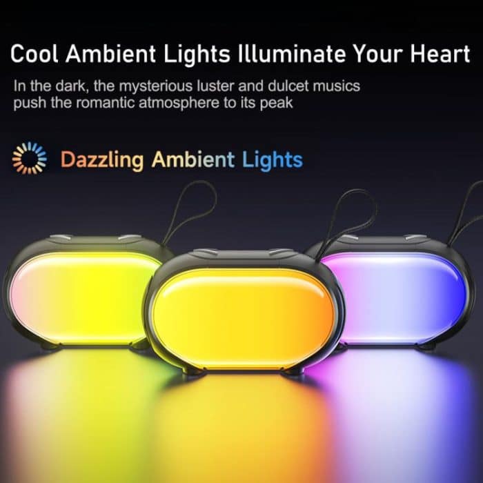 EDA007560201A_7.jpg awei KA1 Tragbarer Bluetooth-Lautsprecher mit buntem Licht für den Außenbereich – Bild 8
