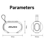 awei KA1 Tragbarer Bluetooth-Lautsprecher mit buntem Licht für den Außenbereich – Bild 10