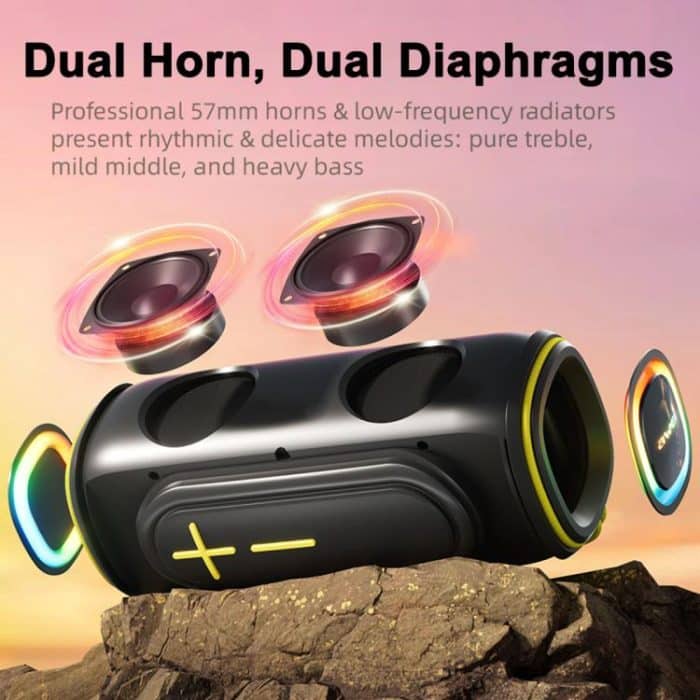awei KA5 Tragbarer Outdoor-Bluetooth-Lautsprecher mit buntem RGB-Licht – Bild 6