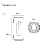 awei KA5 Tragbarer Outdoor-Bluetooth-Lautsprecher mit buntem RGB-Licht – Bild 9