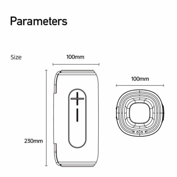 awei KA5 Tragbarer Outdoor-Bluetooth-Lautsprecher mit buntem RGB-Licht – Bild 9