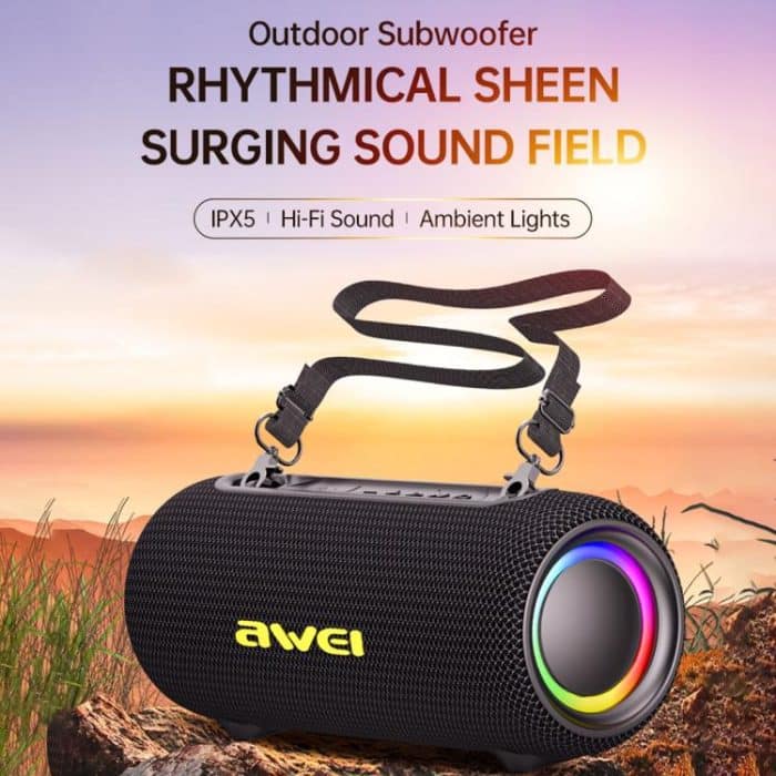 EDA007561501A_1.jpg awei KA33 Tragbarer wasserdichter Bluetooth-Lautsprecher-Subwoofer für den Außenbereich – Bild 2