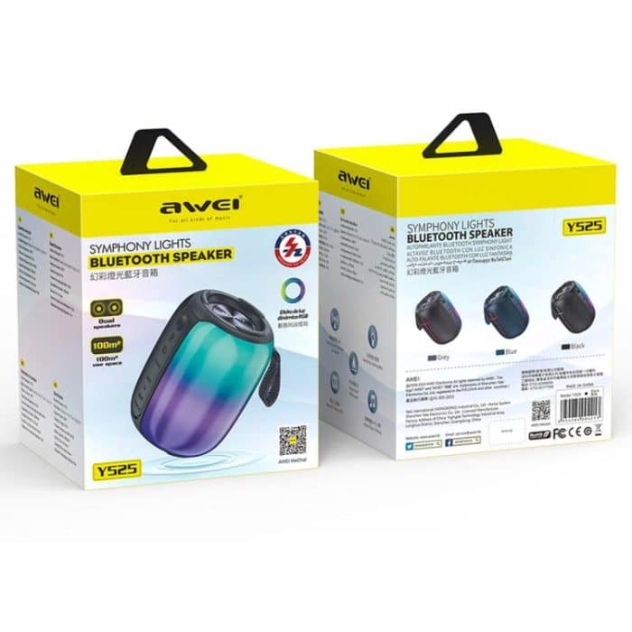 EDA007561901A_9.jpg awei Y525 Tragbarer Bluetooth-Lautsprecher mit buntem Umgebungslicht – Bild 10