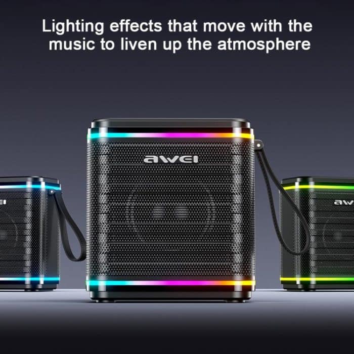EDA007566501A_3.jpg awei KA3 15W tragbarer Bluetooth-Lautsprecher mit RGB-Licht – Bild 4