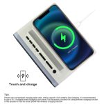 P14 Wecker 10W Intelligentes kabelloses Ladegerät LED-Licht Bluetooth-Lautsprecher – Bild 8