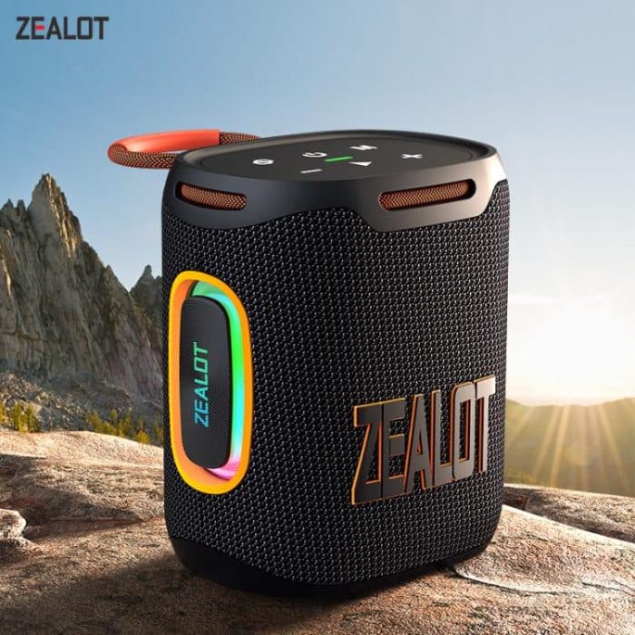 Zealot S122 25W Hochleistungs-IPX6-wasserdichter RGB-Licht-Bluetooth-Lautsprecher für den Außenbereich – Bild 5