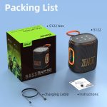 Zealot S122 25W Hochleistungs-IPX6-wasserdichter RGB-Licht-Bluetooth-Lautsprecher für den Außenbereich – Bild 15