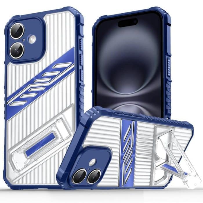 Beschichtungshalter PC Hybrid TPU Telefonhülle, For iPhone 16 Plus – Bild 1