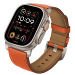 Uhrenarmband aus echtem Nappaleder mit Titanschließe, For Apple Watch 46mm / 49mm / 45mm / 44mm, For Apple Watch 42mm / 41mm / 40mm / 38mm