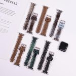 Retro genähtes Uhrenarmband aus echtem Wollleder, For Apple Watch 46mm / 49mm / 45mm / 44mm, For Apple Watch 42mm / 41mm / 40mm / 38mm – Bild 2