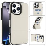 Dreifach faltbare Handyhülle aus Leder mit Kartenfach