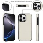 Dreifach faltbare Handyhülle aus Leder mit Kartenfach – Bild 4