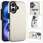 Dreifach faltbare Handyhülle aus Leder mit Kartenfach