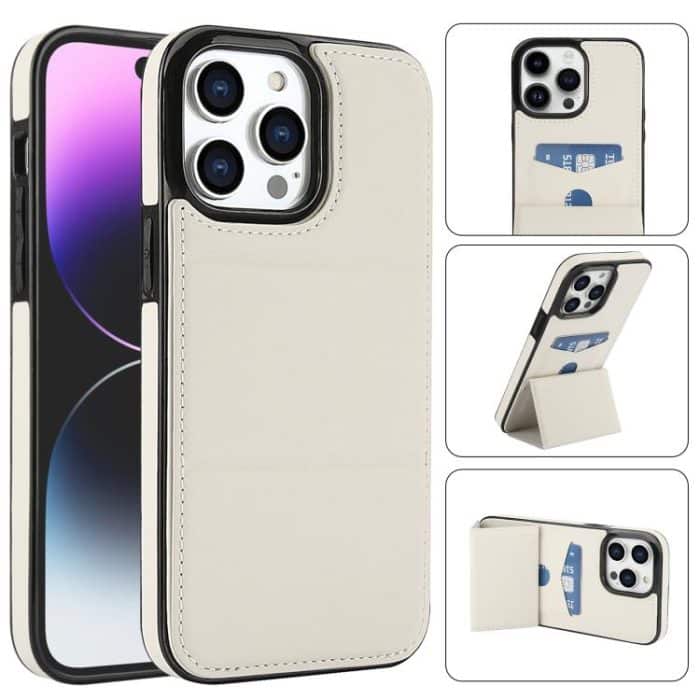 EDA007650810A.jpg Dreifach faltbare Handyhülle aus Leder mit Kartenfach – Bild 1