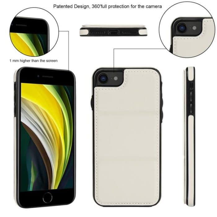 Dreifach faltbare Handyhülle aus Leder mit Kartenfach – Bild 4