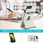 Dreifach faltbare Handyhülle aus Leder mit Kartenfach – Bild 6