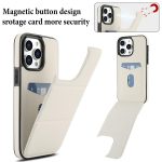 Dreifach faltbare Handyhülle aus Leder mit Kartenfach – Bild 3