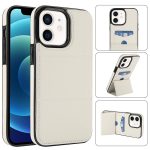 Dreifach faltbare Handyhülle aus Leder mit Kartenfach