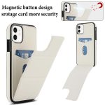 Dreifach faltbare Handyhülle aus Leder mit Kartenfach – Bild 3