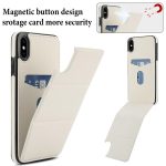 Dreifach faltbare Handyhülle aus Leder mit Kartenfach – Bild 3