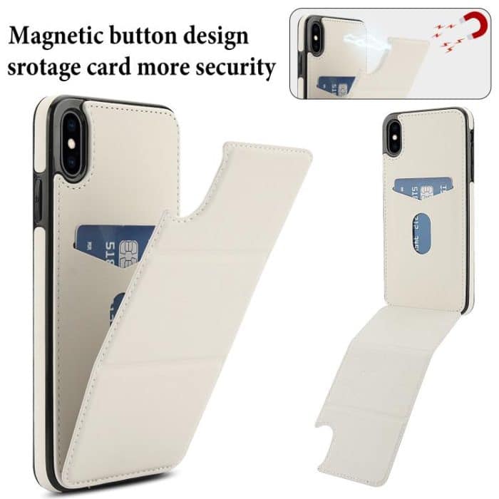 Dreifach faltbare Handyhülle aus Leder mit Kartenfach – Bild 3