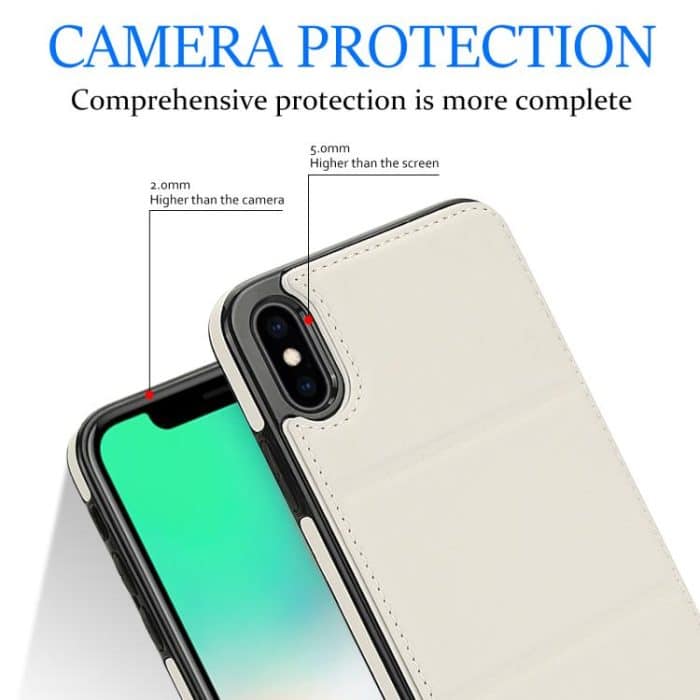 Dreifach faltbare Handyhülle aus Leder mit Kartenfach – Bild 5