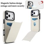 Dreifach faltbare Handyhülle aus Leder mit Kartenfach – Bild 3