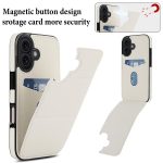 Dreifach faltbare Handyhülle aus Leder mit Kartenfach – Bild 3