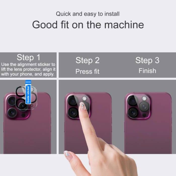 IMAK High Definition Integrierter Glaslinsenfilm für die Rückkamera, Black Eye Design, For iPhone 17 Pro Max, For iPhone 17 Pro, For iPhone 17, For iPhone 17 Air, For iPhone 16e – Bild 4