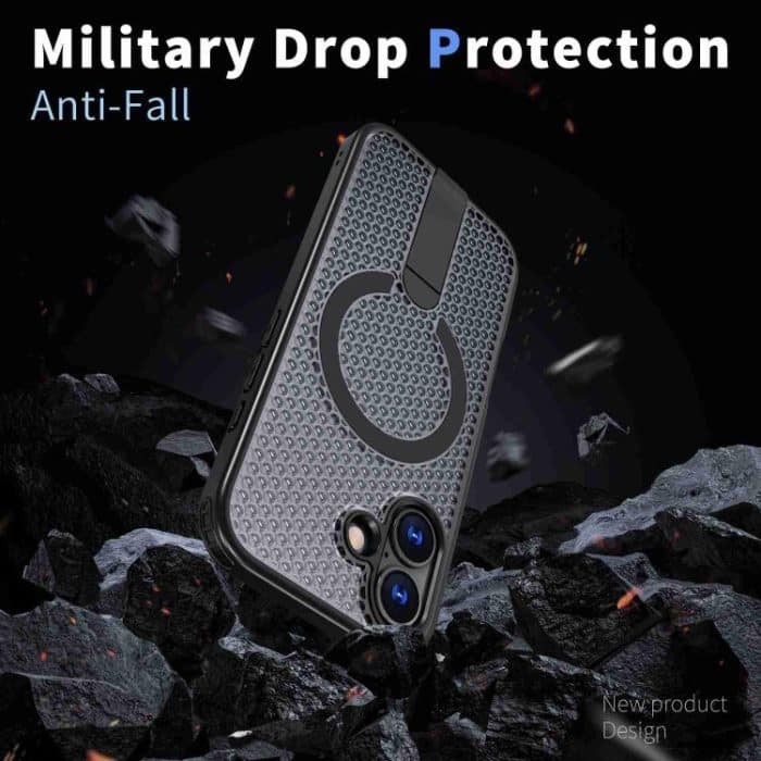 Honeycomb Cooling MagSafe Holder Handyhülle, For iPhone 15 Pro Max, For iPhone 15 Pro, For iPhone 15 Plus / 14 Plus, For iPhone 15 – Bild 3