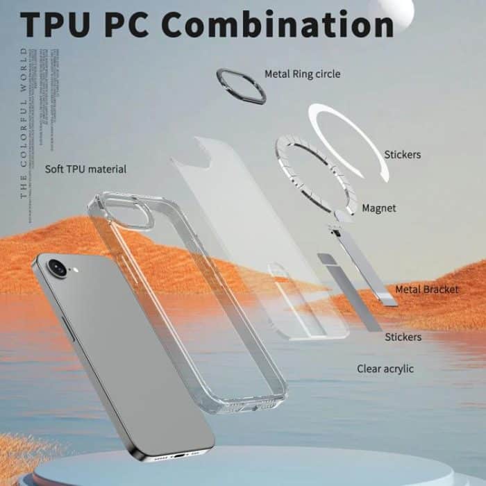 Star Shine Series TPU + PC MagSafe-Telefonhülle mit Klapphalter, For iPhone 15, For iPhone 14 Plus, For iPhone 14, For iPhone 14 Pro – Bild 5