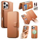 CaseNeo Finger Grip Strap MagSafe Leather Phone Case