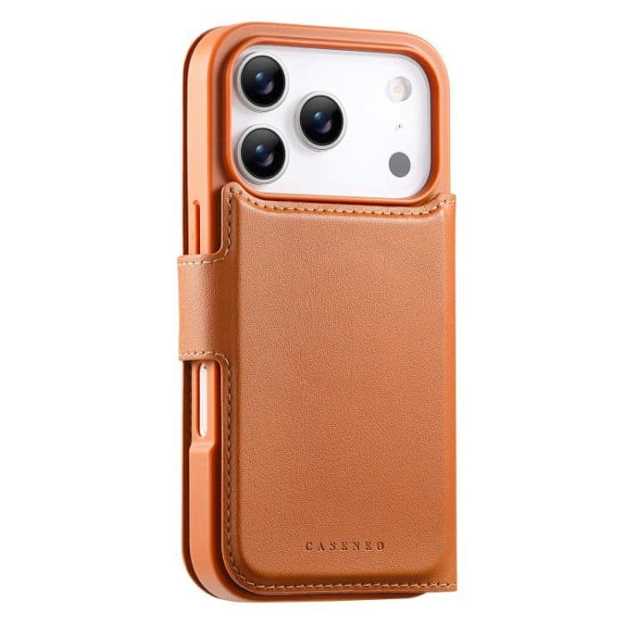 CaseNeo Finger Grip Strap MagSafe Leather Phone Case, For iPhone 16e, For iPhone 16 Pro Max, For iPhone 16 Pro, For iPhone 16 Plus – Bild 3