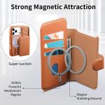 CaseNeo Finger Grip Strap MagSafe Leather Phone Case, For iPhone 16e, For iPhone 16 Pro Max, For iPhone 16 Pro, For iPhone 16 Plus – Bild 4