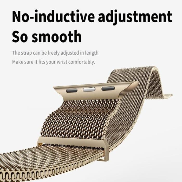 Kalebol Semi-circular Milanese Stainless Steel Strap, For Apple Watch 46mm / 49mm / 45mm / 44mm, For Apple Watch 42mm / 41mm / 40mm / 38mm – Bild 5