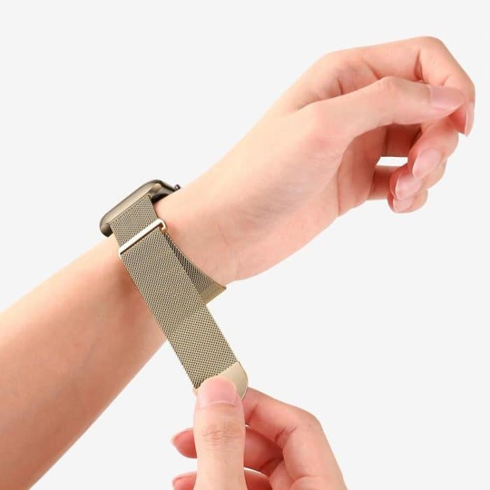 Kalebol Semi-circular Milanese Stainless Steel Strap, For Apple Watch 46mm / 49mm / 45mm / 44mm, For Apple Watch 42mm / 41mm / 40mm / 38mm – Bild 7