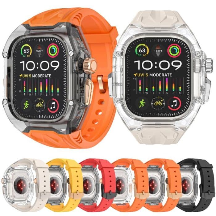 Kalebol Glacier Integrated Transparent Silicone Strap, For Apple Watch 46mm / 45mm / 44mm / 42mm, For Apple Watch 42mm / 41mm / 40mm / 38mm, For Apple Watch Ultra 2 / 1 49mm – Bild 2