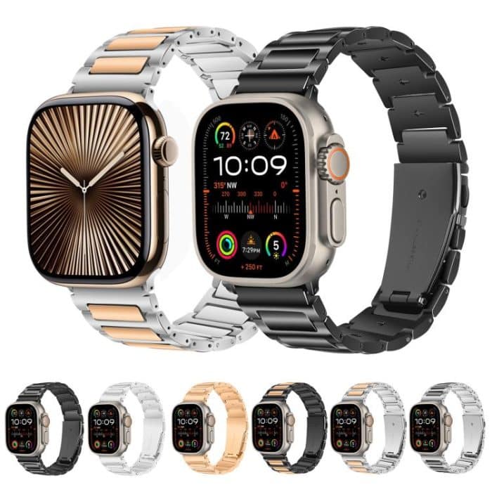 Kalebol Tooling Metal Zinc Alloy Watch Band, For Apple Watch 46mm / 49mm / 45mm / 44mm, For Apple Watch 42mm / 41mm / 40mm / 38mm – Bild 2