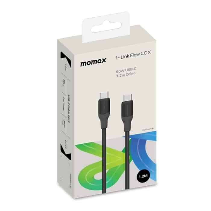 MOMAX DC23 1-Link Flow CC X 60W USB-C / Type-C to USB-C / Type-C Fast Charging Cable – Bild 7