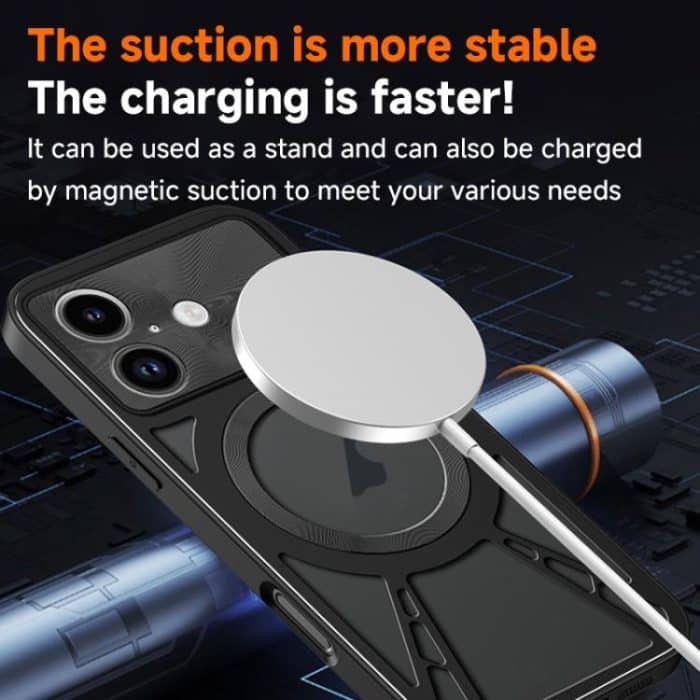 EDA0078859_B7.jpg Silikonkühlung Hohlmetall MagSafe Telefonhülle – Bild 8