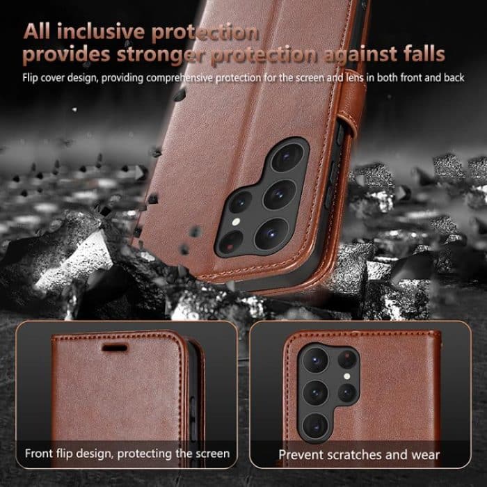 AZNS Sheepskin Texture Flip Leather Phone Case – Bild 7