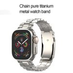 T-shaped Turtle Buckle Detachable Titanium Watch Band, For Apple Watch 46mm / 49mm / 45mm / 44mm, For Apple Watch 42mm / 41mm / 40mm / 38mm – Bild 3