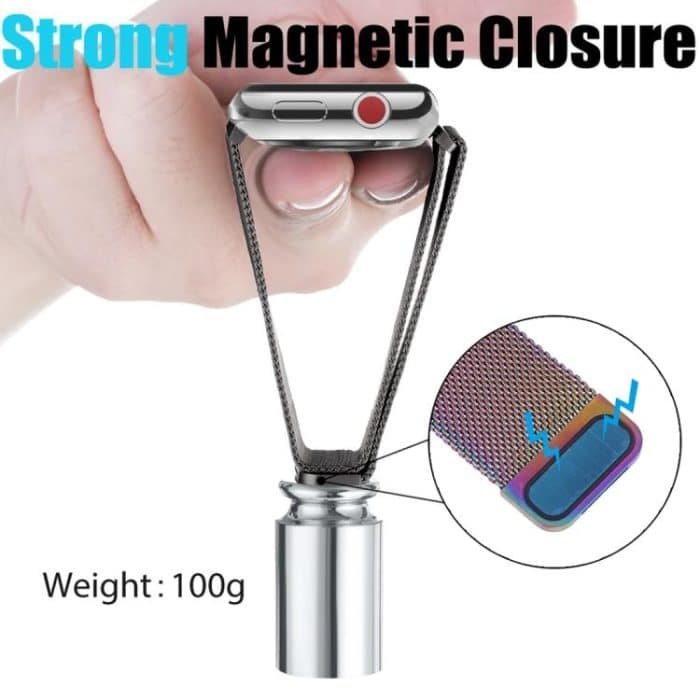 xDfind Milanese Loop Magnetic Metal Watch Band, For Apple Watch 46mm / 49mm / 45mm / 44mm, For Apple Watch 42mm / 41mm / 40mm / 38mm – Bild 5