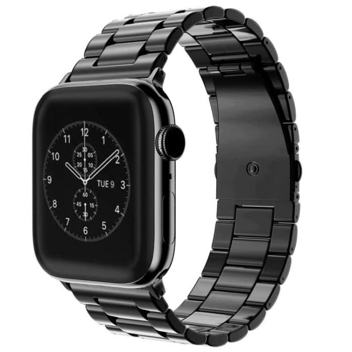 xDfind Three Beads Fold Buckle Stainless Steel Watch Band, For Apple Watch 46mm / 49mm / 45mm / 44mm, For Apple Watch 42mm / 41mm / 40mm / 38mm – Bild 1