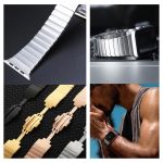 xDfind One Bead Stainless Steel Watch Band, For Apple Watch 46mm / 49mm / 45mm / 44mm, For Apple Watch 42mm / 41mm / 40mm / 38mm – Bild 5