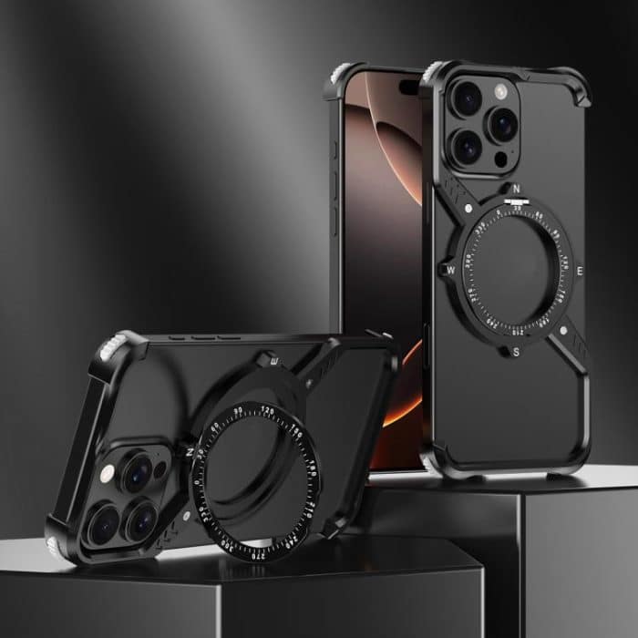 S Shaped 360 Holder Airbag Frameless MagSafe Metal Phone Case, For iPhone 14, For iPhone 14 Pro, For iPhone 14 Pro Max, For iPhone 13 Pro Max, For iPhone 13 Pro, For iPhone 13 – Bild 7